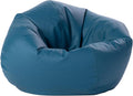 FDP 30" Vinyl Bean Bag Chair, Furniture for Kids and Teens, Perfect for Reading, Playing Video Games or Relaxing - Peacock