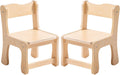 ROBOTIME Kids Wooden Chairs Set of 2, Toddler Chairs for Table & Playroom, Solid Wood Kids Furniture with Ergonomic Backrest, Heavy Duty Children’s Chairs for Reading, Dining & Learning