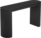 Curved Console Table with Unique Vertical Stripe,Suitable for Living Room,Study and Entrance