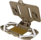 Plate Carrier Accessories Tactical Gear Molle Vest Phone Chest Mount Holder Agilite - Fits Screen Size 4.7"-6.7"(Coyote Brown)
