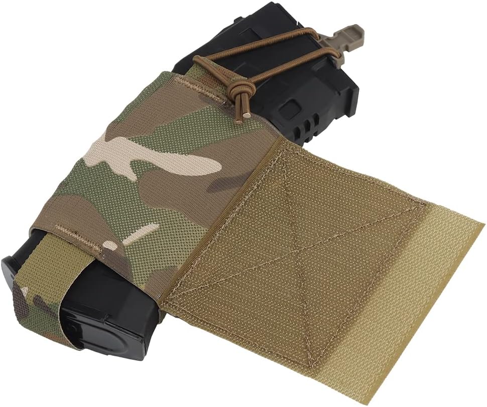 Cummerbund Side 5.56 Mag Holder Radio Pouch with Hook and Loop Tactical Magazine Expander Wing Holster for Chest Rig Vest 2 pcs