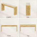 Extra Long Console Table for Entryway, 70.9-Inch Farmhouse Wood Behind Couch Table, Modern Entryway Rectangular Console Table for Entrance, Living Room, Hallway, Foyer (Natural)