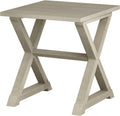 End Side Table, Modern Simplistic End Table, Night Stand, Open Shelf Design X-Legs Nightstand, Criss-Crossed Bedside Table for Living Room Bedroom