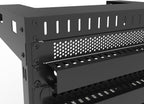 5 Pack 1U Venting Blank Panel - Steel Blank Rack Mount Panel Spacer for 19in Server Rack Cabinet or Enclosure, Black (1UVBP5PC)