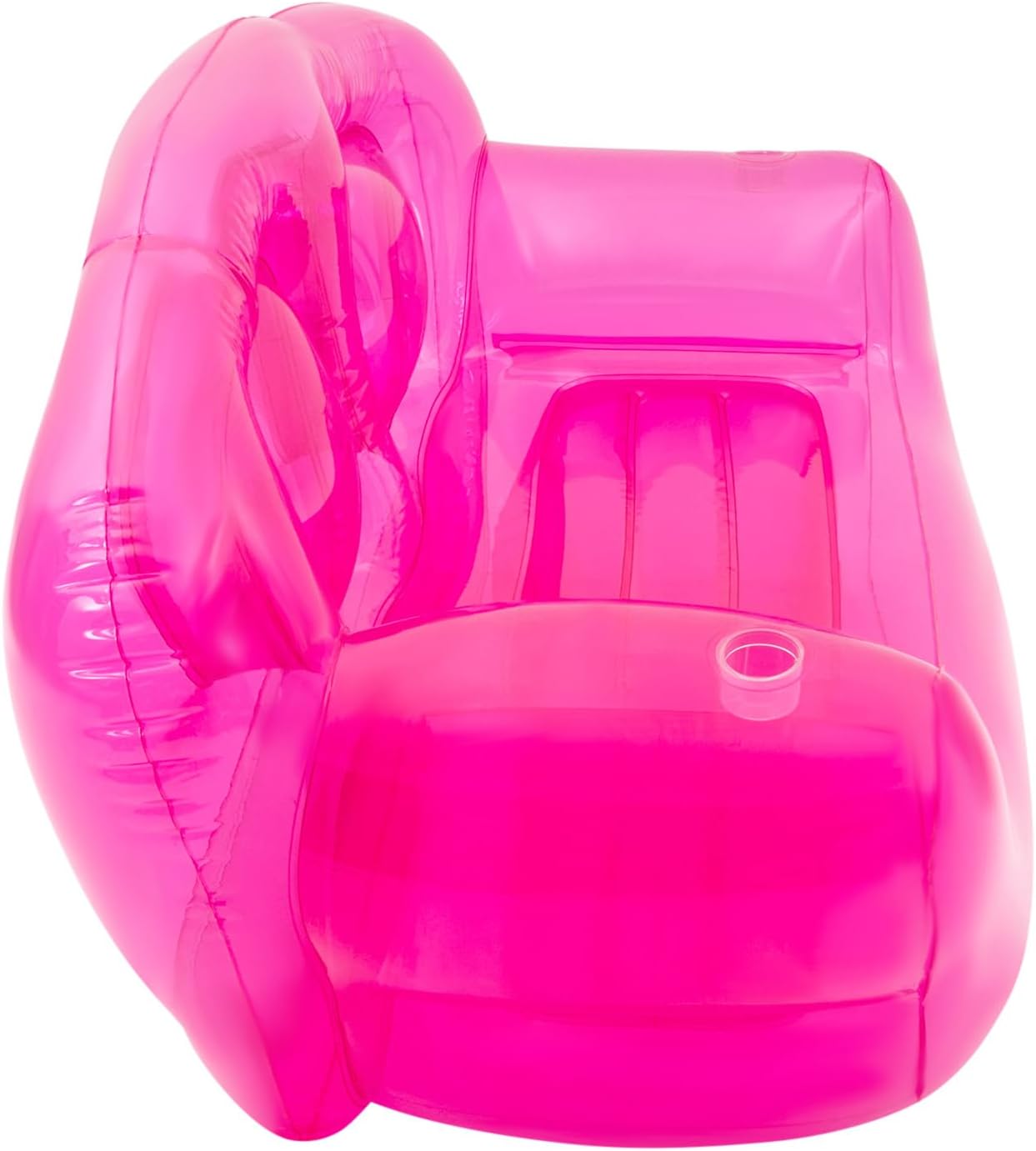 Bepritm Inflatable Sofa Chair, Blow Up Couches Transparent Inflatable Sofa Seat Couch, Portable Inflatable Camping Couches Patio Sofa Yard Double Seater Chairs for Indoor, Outdoor, Beach (Red)