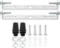 PATIKIL 110mm Ceiling Light Plate Kit, 2 Set Light Fixture Mounting Bracket Plate Steel Crossbar for Home Office Pendant Wall Light, with Screw Washer Nut