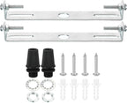 PATIKIL 110mm Ceiling Light Plate Kit, 2 Set Light Fixture Mounting Bracket Plate Steel Crossbar for Home Office Pendant Wall Light, with Screw Washer Nut