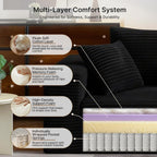 Boneless Sofa Chair, No Assembly Couch in a Box Memory Foam Mini Cloud Reading Chair with Throw Pillow for Living Room Bedroom Playroom