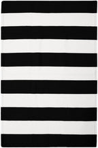 IOHOUZE Black White Striped Rug -27.5" X 43" Front Door Mats Outdoor,Washable Rug for Front Porch Decor,Spring Summer Welcome Mats Outdoor Indoor, Doormat for Farmhouse/Entryway/Home Entrance