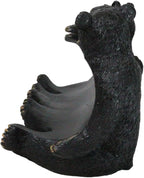 Ebros Gift Rustic Western Forest Animal Whimsical Three Black Bears Hugging Wine Bottle Figurine Wine Holder 9.5" Long Cabin Lodge Farmhouse Country Accent Decor