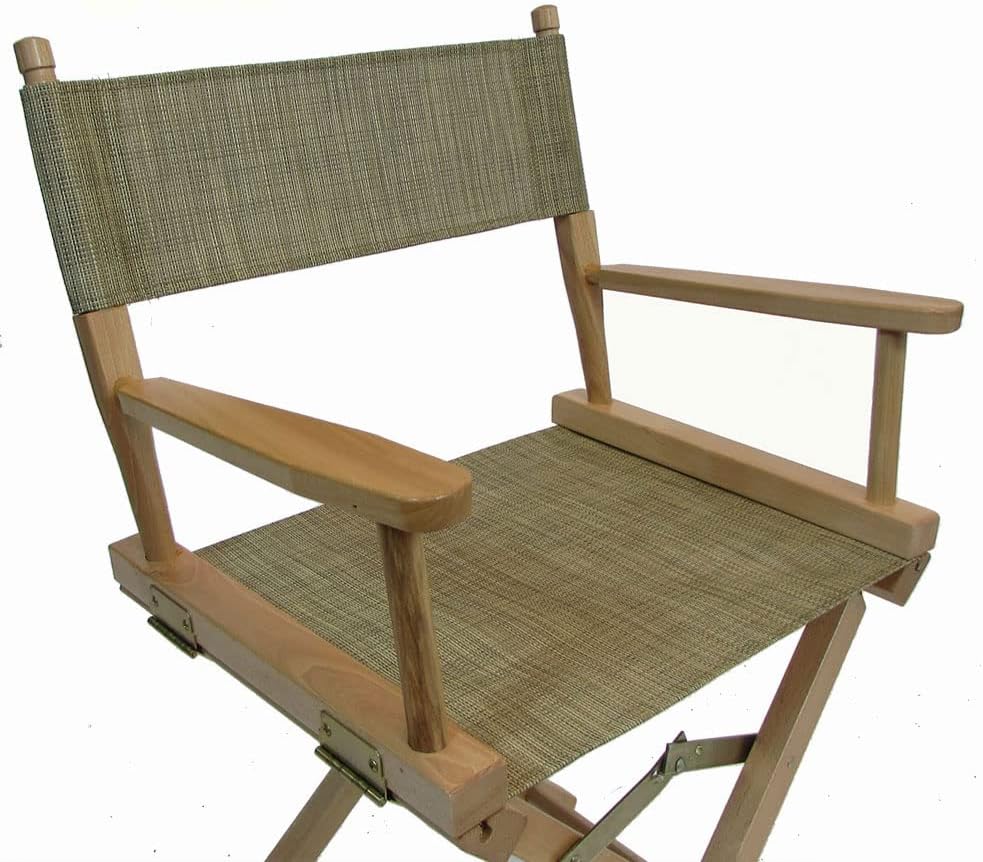 Mesh Directors Chair Replacement Cover (Round Stick) - Burlap