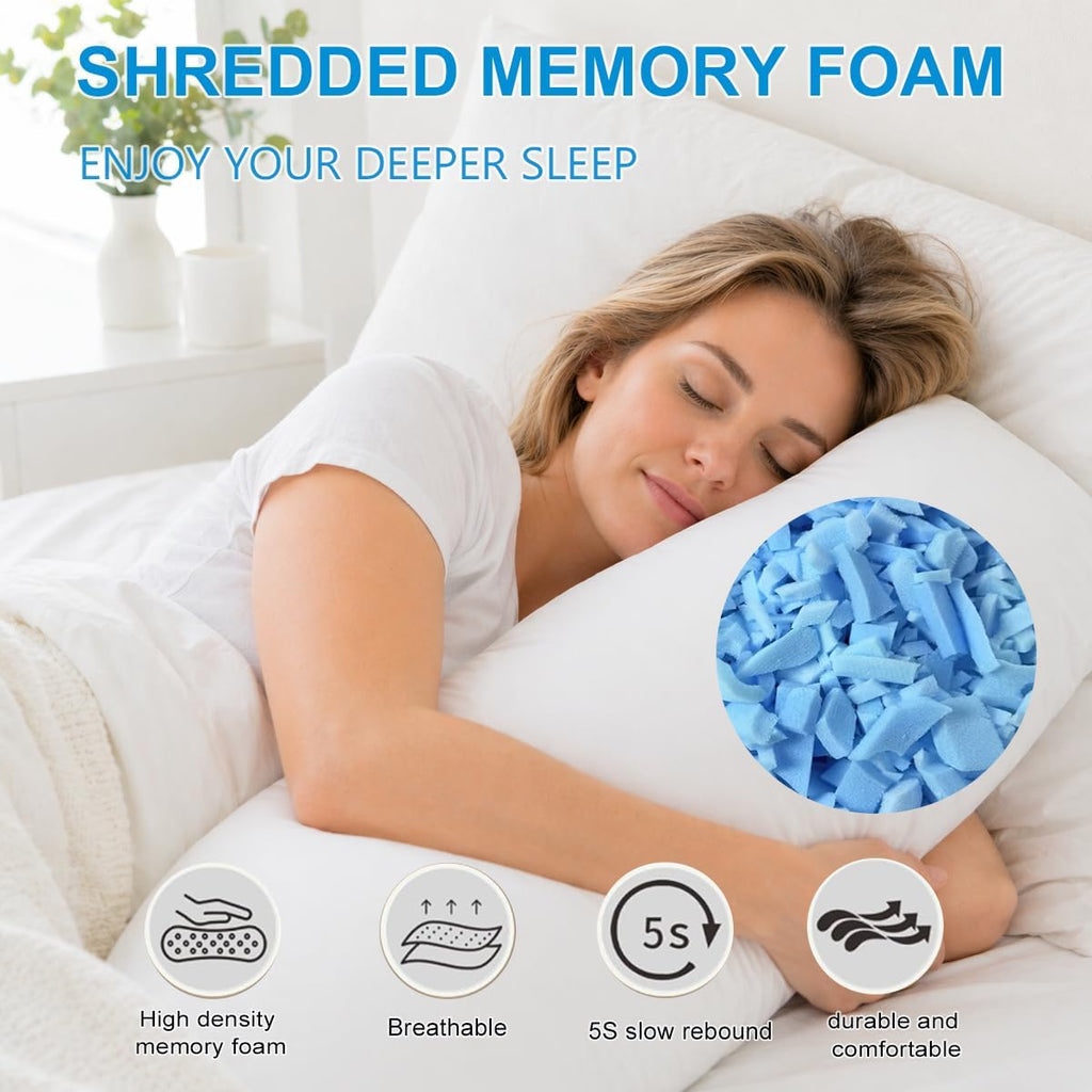 20lbs Bean Bag Filler – Bulk Soft Shredded Memory Foam for Pillows, Couch Cushions, Punching Bag, Dog Beds & Crafts, Clean Fluffy Stuffing for Home Refill Projects