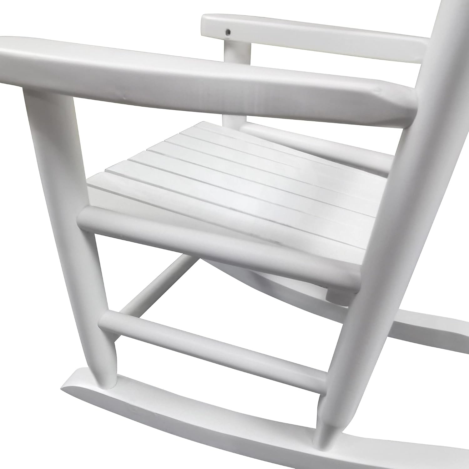 Children's Wooden Rocking Chair, White, Classic Style, Indoor Use, Kids Toddler Rocker