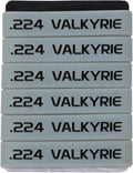 Aolamegs .224 VALKYRIE Magazine Marking Bands 6 Pack (Grey-Black)