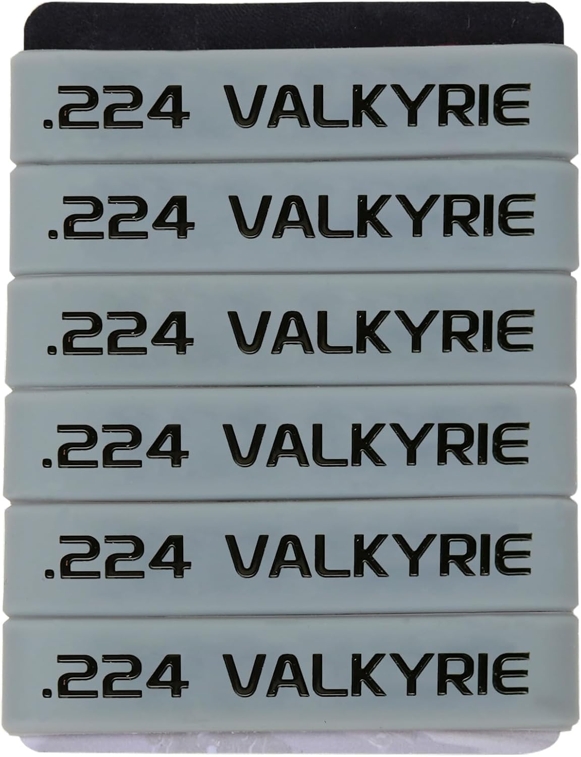 Aolamegs .224 VALKYRIE Magazine Marking Bands 6 Pack (Grey-Black)