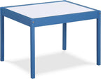 3 Pcs Dry Erase Table Two Chair Set, Dark Blue