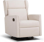 COMHOMA Rocking Recliner Chair Swivel Glider Beige | Manual Rocker, Upholstered Seating, For Living Room Office Nursery
