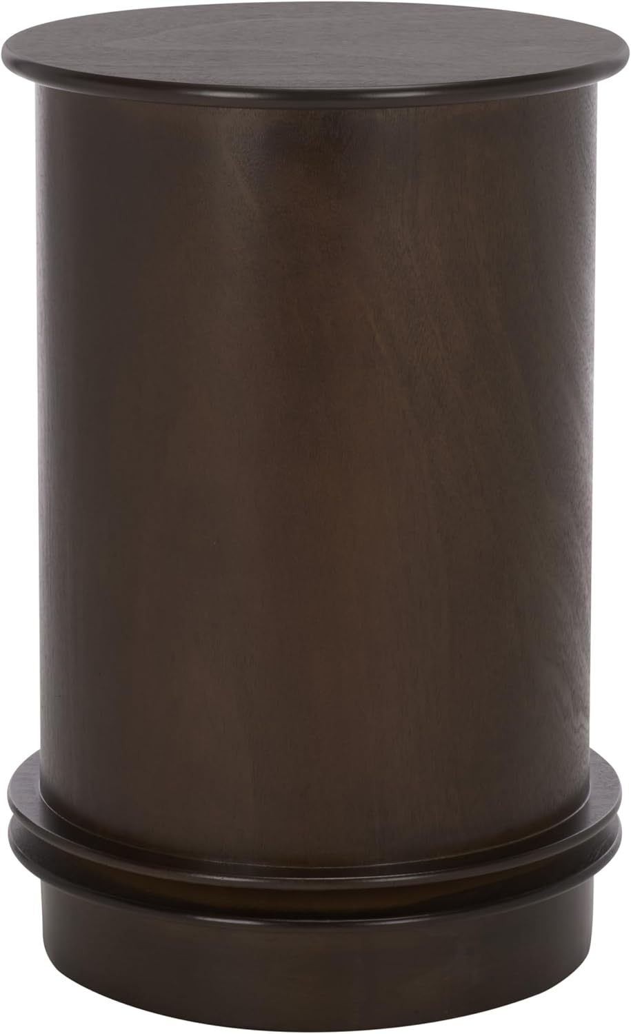 SAFAVIEH Furniture - Tabitha 1-Drawer Accent Table - Dark Chocolate - Solid Wood - Farmhouse Storage Design - Ideal for Living Room, Entryway, 17.7" W x 17.7" D x 26" H - Fully Assembled (AMH5712F)