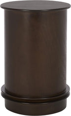SAFAVIEH Furniture - Tabitha 1-Drawer Accent Table - Dark Chocolate - Solid Wood - Farmhouse Storage Design - Ideal for Living Room, Entryway, 17.7" W x 17.7" D x 26" H - Fully Assembled (AMH5712F)