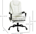 Massaging Office Chair with 7 Vibrating Motors and Reclining Feature