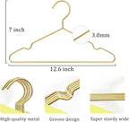 Gold Kids Wire Hangers 30 Pack,12.6 Inch Baby Strong Metal Hanger,Heavy Duty Metal Child Wire Hanger for Closet,Children's Gold Hangers
