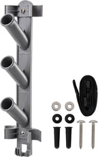 Sepetrel Pool Pole Hanger, Hooks for Poles | Wall & Fence Mounted Equipment Storage Rack with Hooks & Strap, Hose Holder for Pool Cleaning Accessories