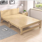 Camping Bed Temporary Household Folding Bed, Office Nap Hard Board Folding Bed(XL)