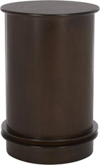 SAFAVIEH Furniture - Tabitha 1-Drawer Accent Table - Dark Chocolate - Solid Wood - Farmhouse Storage Design - Ideal for Living Room, Entryway, 17.7" W x 17.7" D x 26" H - Fully Assembled (AMH5712F)