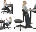 Newtral Standing Desk Chair, Standing Mate Chair for Sit-Stand, Ergonomic Leaning Perch Chair with Anti-Fatigue Mat, Standing Stool, Saddle Chair, Height Adjustable Home Office Posture Seat-MT-M-DG