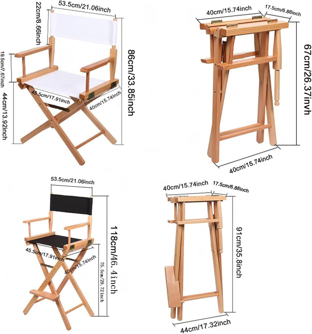 Upone Director Chair Canvas Replacement Cover kit for 18'' Directors Chairs,Movie Chair, Replacement Canvas Seat and Back for Home Director Chair,Black, Red, Green, Gray,Blue,Medium Size(Blue)