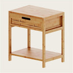 Side Table with Drawer and Open Storage End Table Nightstand Bedside Tables Night Stand Storage Shelf Lightweight