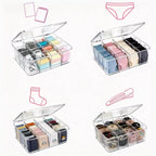 16 Compartment Acrylic Tea Bag Organizer with Lid - Stackable Clear Storage Box for Countertop, Pantry & Cabinet | BPA-Free Dustproof Container for Tea Packets, Coffee Pods, Sugar & Condiment Packets