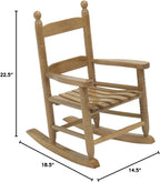 Jack-Post KN-10N Classic Child's Porch Rocker Natural Laquer Oak