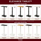 Ergohome™ ELEVANCE Table™ Height Adjustable Minimalist Tables, Laptop Desk, Living Room, Small Side Table, Drink Coffee End Table, Sofa Table, Study and Small Spaces (White Base Cloud White Top)