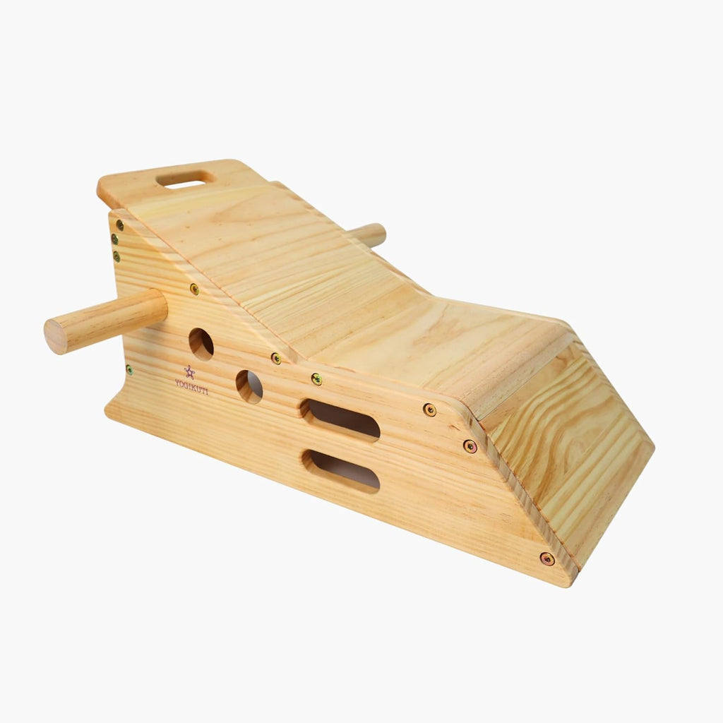 Yogikuti Simhasana Box - Yoga Heart Bench, Face & Neck Relief for Stress Reduction and Relaxation, Perfect for Restorative and Yin Yoga Practice