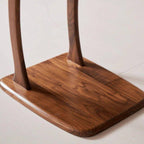 2-Tier C Shaped End Table, Wood Side Table TV Tray Table Couch Table that Slide Under for Small Space, Living Room, Bedroom