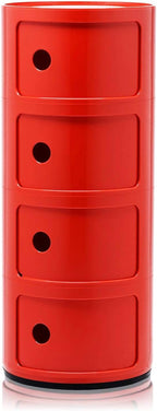 Kartell 0 Componibili, Red, 32x32x77 cm