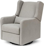 DaVinci Carter’s Arlo Glider Recliner Nursery Chair - Water & Stain Resistant Glider Rocking Chair for Nursery - GREENGUARD Gold, FSC & Certi-PUR US Certified - Cozy Swivel Rocker Recliner - Grey