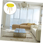 Nordic Style Mini Round Tea Table Small Yellow Sofa Side Table for Living Room Balcony and Bedroom