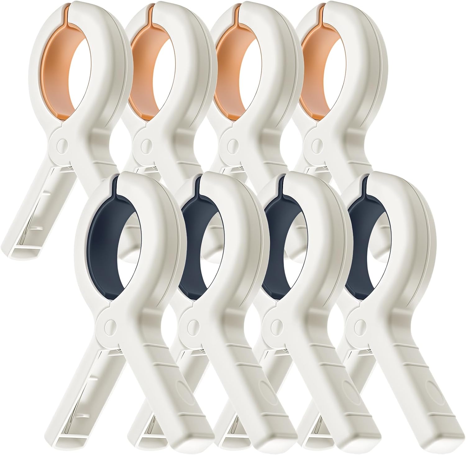 Beach Towel Clips for Beach Chairs, 8 Pack Heavy Duty Towel Clips for Pool Chair Cruise Boat Lounge Chair, Strong Grip Clothes Pins for Beach, Pool, Camping, Picnic, Laundry, Beach Accessories