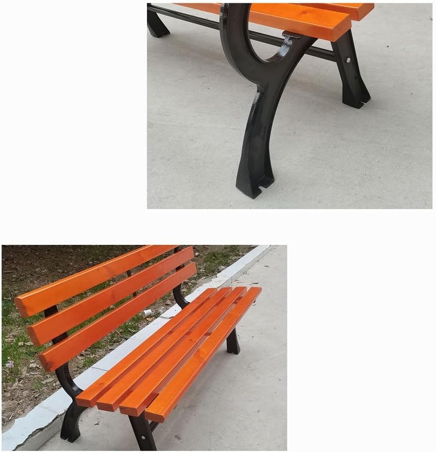 Patio Benches for Outdoors Seat Outdoor Bench Double Backrest Community Square Leisure Chair Garden Benches for Outdoors