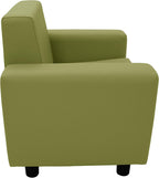 Factory Direct Partners SoftScape Inspired Playtime Classic Reading Chair, Children's Commercial-Grade Upholstered Furniture for Home, Daycare, Preschool, Library Modern Design - Fern Green, 14472-FG