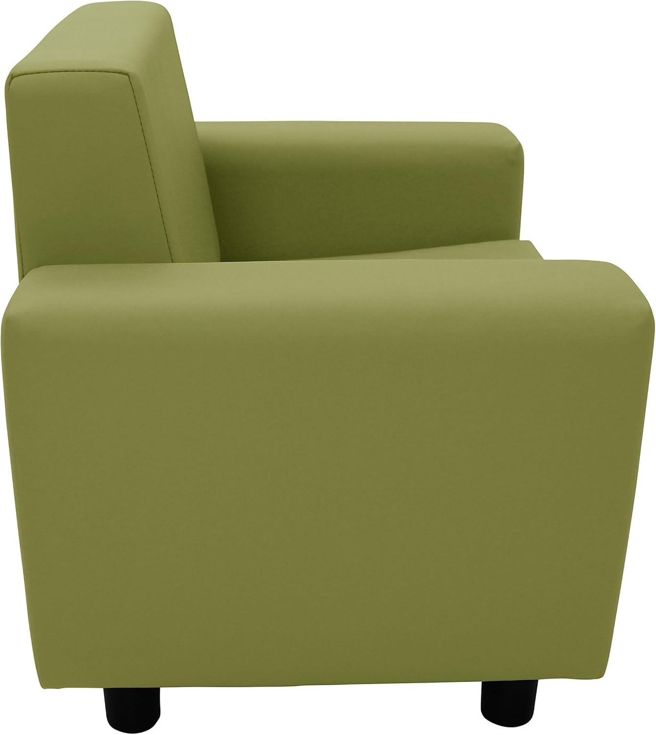Factory Direct Partners SoftScape Inspired Playtime Classic Reading Chair, Children's Commercial-Grade Upholstered Furniture for Home, Daycare, Preschool, Library Modern Design - Fern Green, 14472-FG