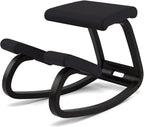 Varier Variable Black/Black Ergonomic Office Kneeling Chair for Desk – Back Pain Relief, Rocking Seat for Home, Study & Posture Support – 10 Year Manufacturer Warranty