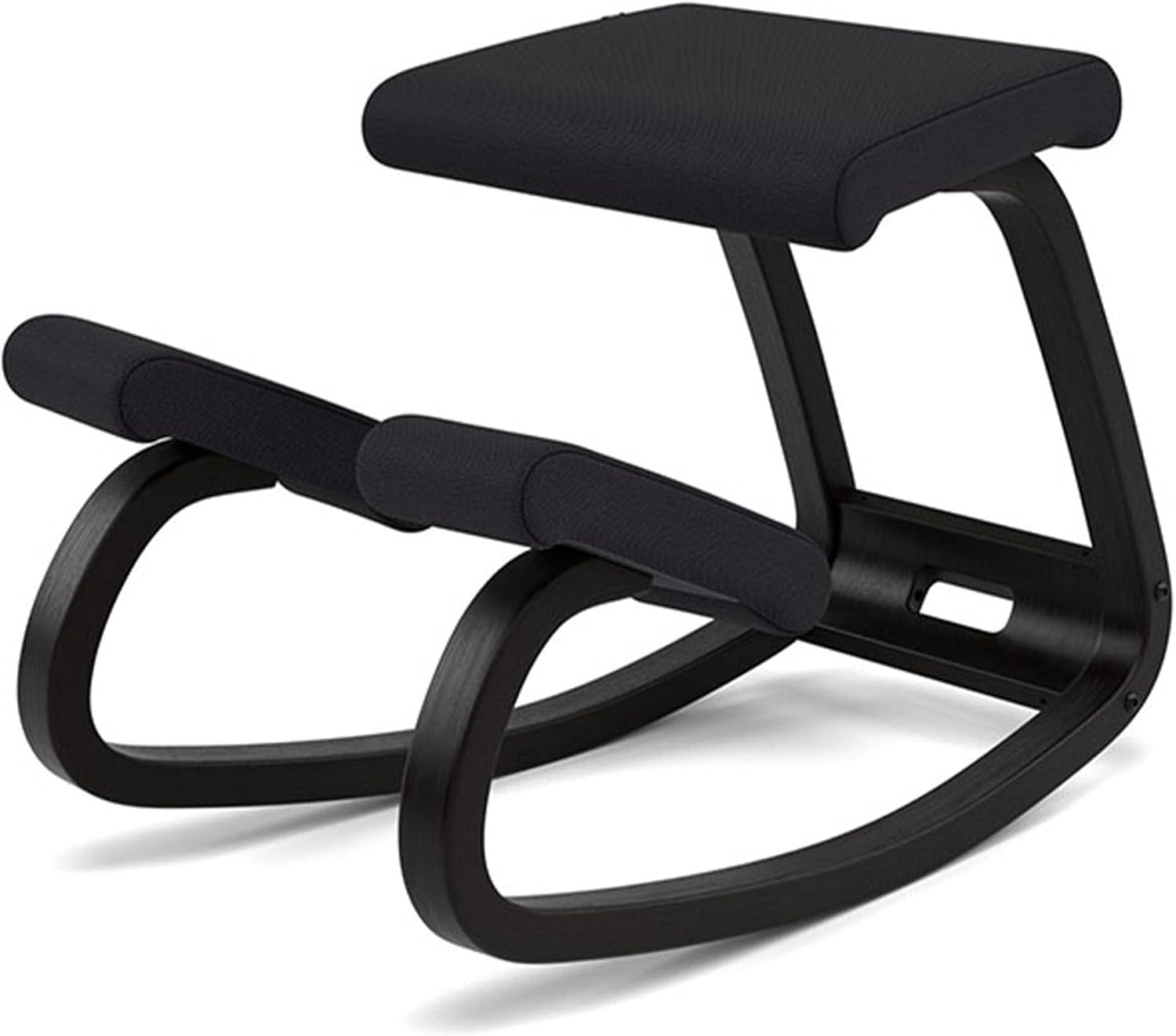 Varier Variable Black/Black Ergonomic Office Kneeling Chair for Desk – Back Pain Relief, Rocking Seat for Home, Study & Posture Support – 10 Year Manufacturer Warranty