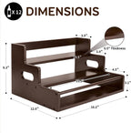 Liquor Bottle Display Shelf, 3 Step Countertop Liquor Wine Rack | Coffee Syrup Rack Organizer with handles, Bar Shelf Stand, Whiskey Spirits Wine Holder for Liquor Cabinet, mini bar, Home bar