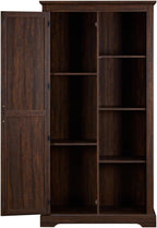 Retro Tall Storage Cabinet, Rustic Farmhouse Pantry Cupboard, for Kitchen Dining Living Room,for Kitchen Home