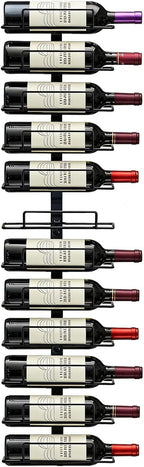 Wall Mount Wine Rack – 12 Bottles – Wine Bottle Holder for Wall
