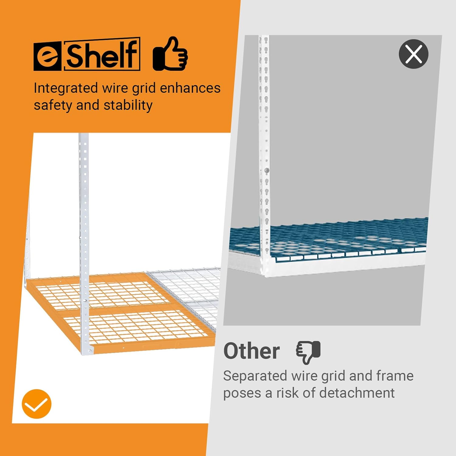 4ftx8ft Overhead Garage Storage Rack, Heavy-Duty Metal Garage Ceiling Storage Rack, 22''-40" Adjustable Ceiling Drop-Down, 750 lb. Loading Weight Capacity, White