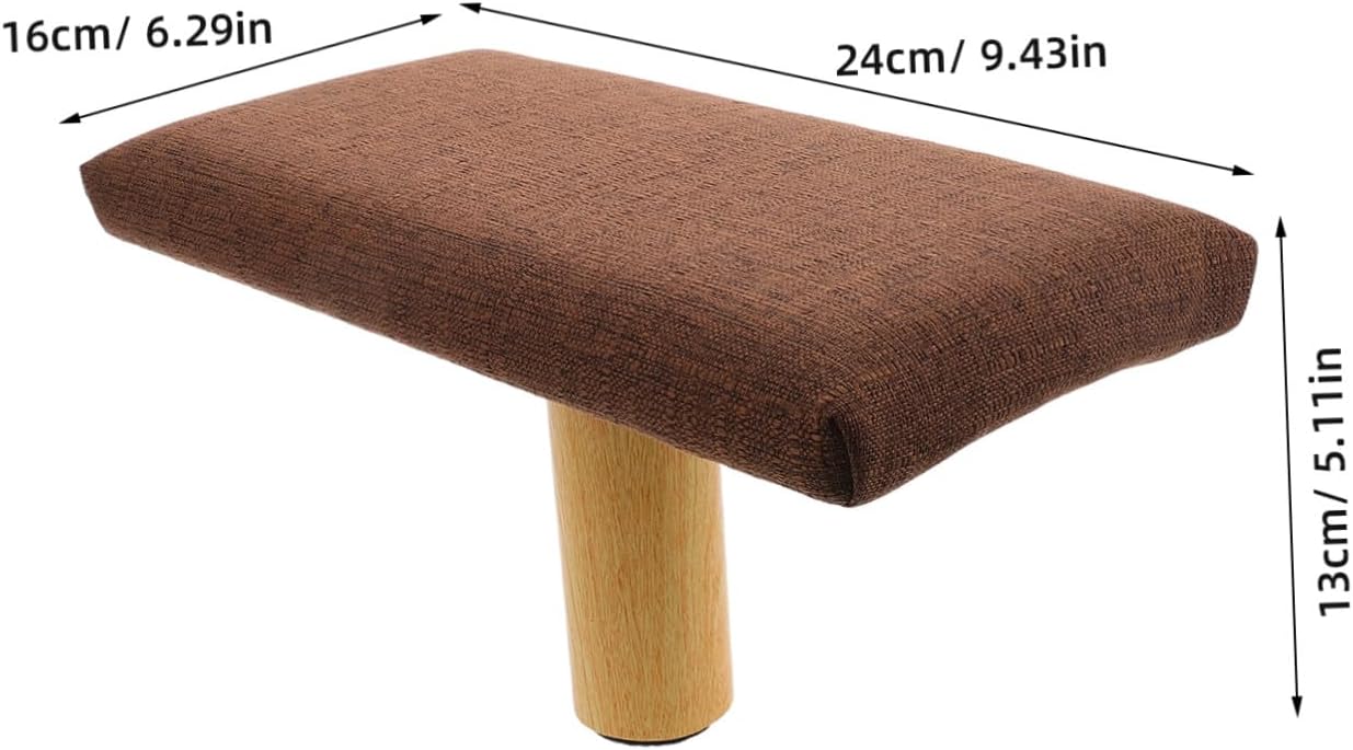 TOYANDONA Wooden Bench with Cushion Small Portable Seat Stool Under 150cm Height Zen Prayer Chair for Home and Studio Use